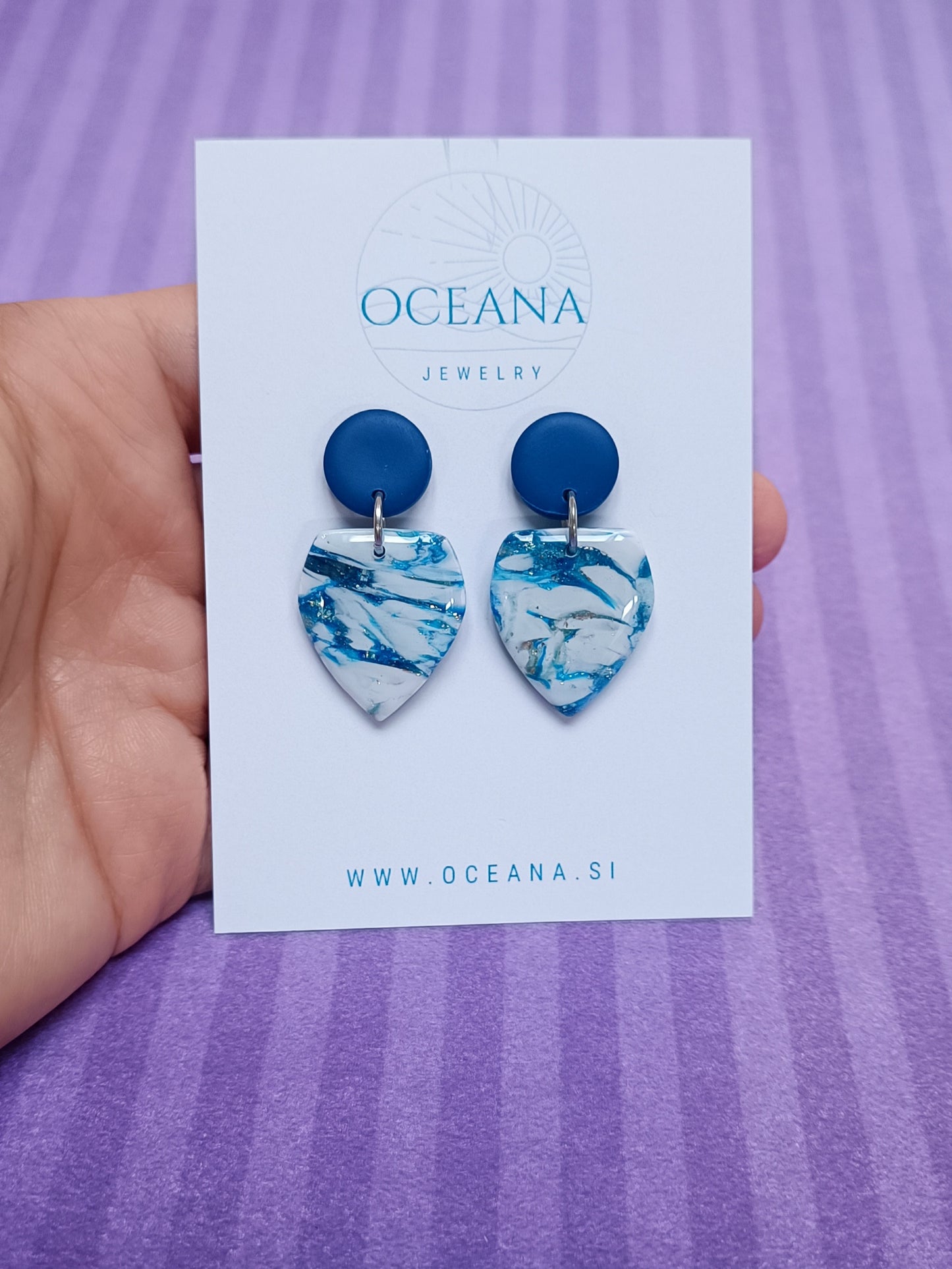 Blue earrings