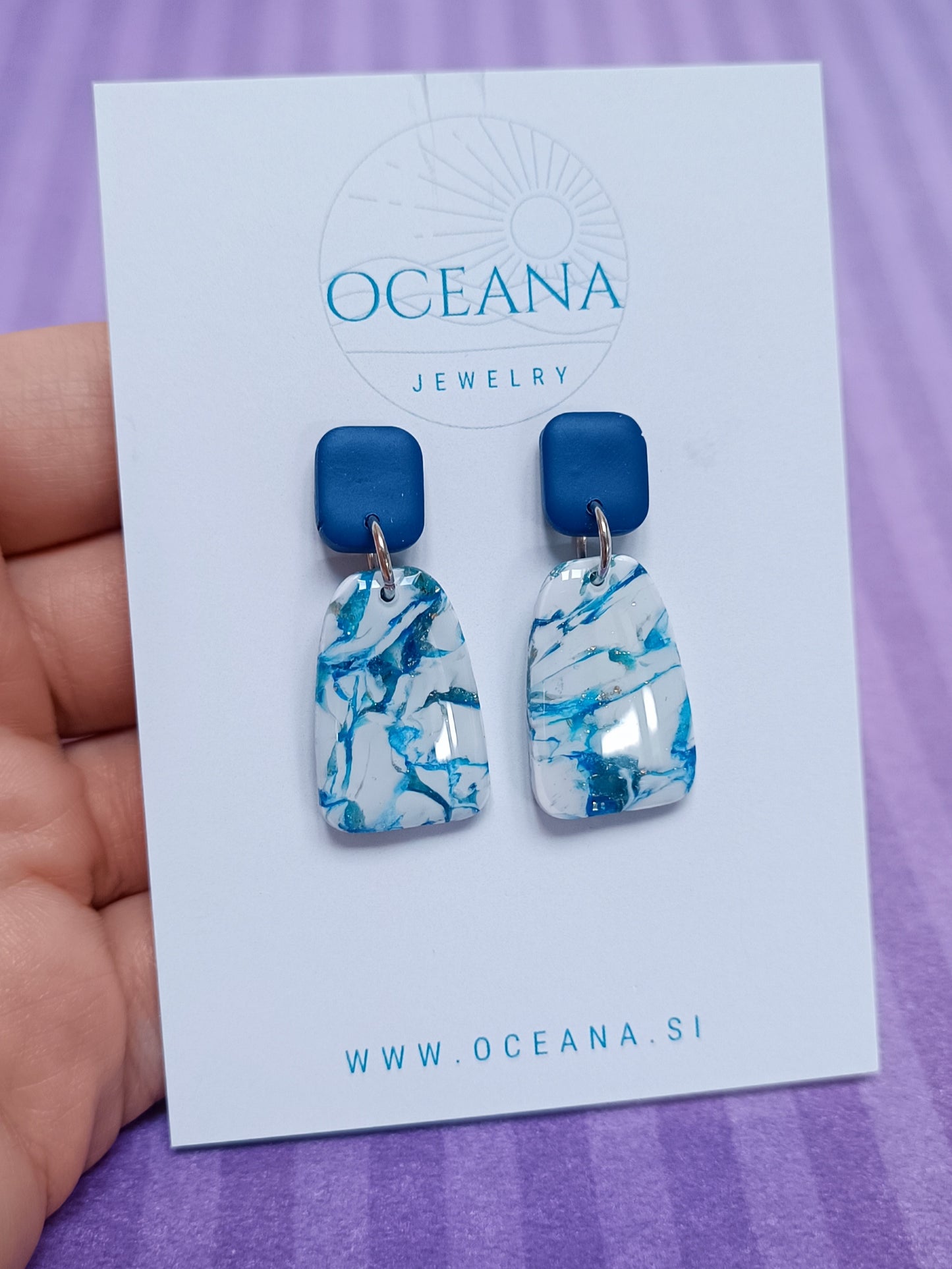 Blue earrings