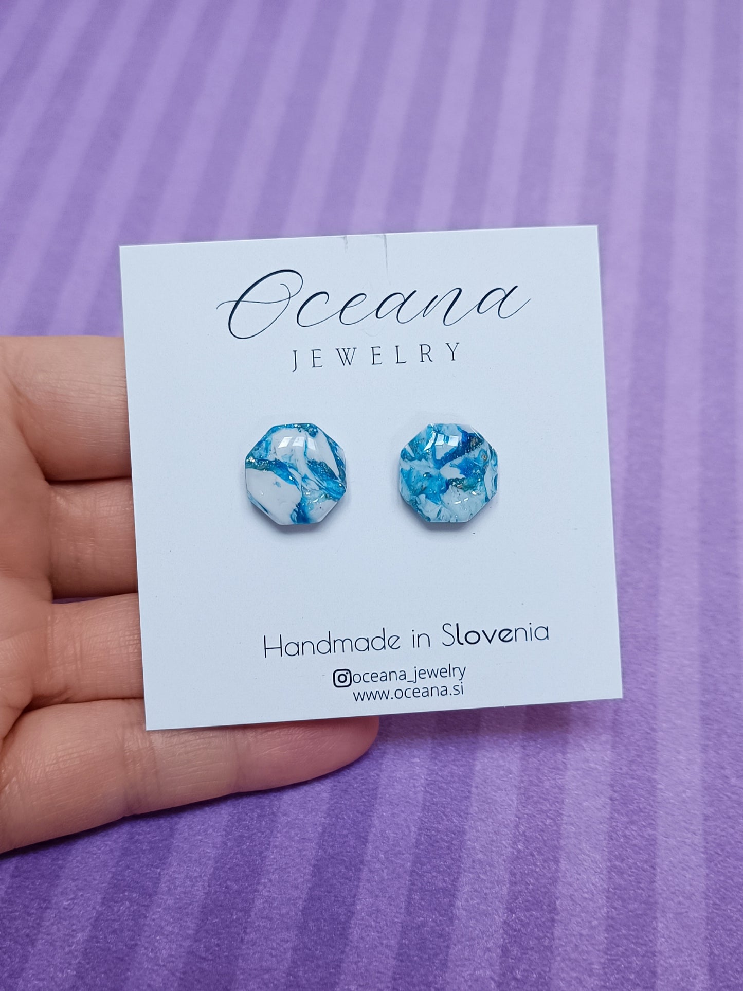 Blue studs