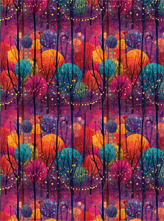 Lights in the trees transfer paper 1