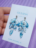 Blue drop earrings