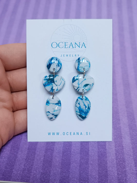 Blue drop earrings