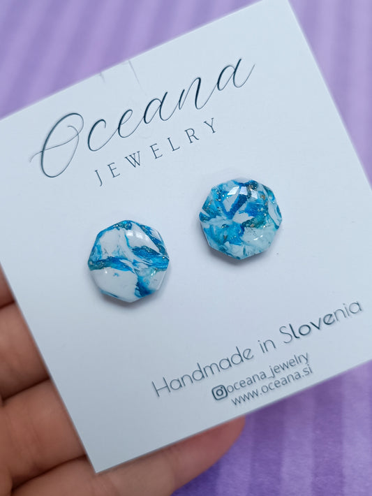 Blue studs